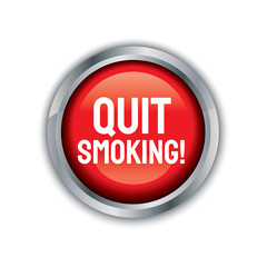 illustration of a stop smoking button. Smoking damages health and life becomes wasteful. Cigarettes damage the heart. No Smoking. Anti-tobacco day