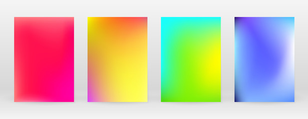 Fototapeta premium Pastel Soft. Rainbow Gradient Set Color Background