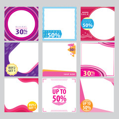 Set of promotion square banners - 352360975