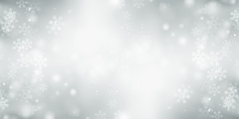 white blur abstract background. bokeh christmas blurred beautiful shiny Christmas lights