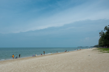 By the beach in Songkhla, Thailand