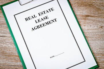 Real Estate Lease Contract document.