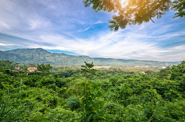 Obraz premium Beautiful countryside of Thailand. sunny afternoon.