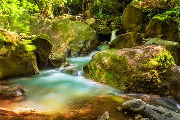 Long exposure of a stream in the San Buena Ventura nature reserve