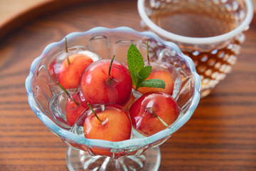 さくらんぼのゼリー