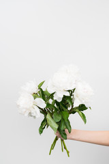 White peony bunch