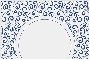 Chinese Porcelain Style Background 

