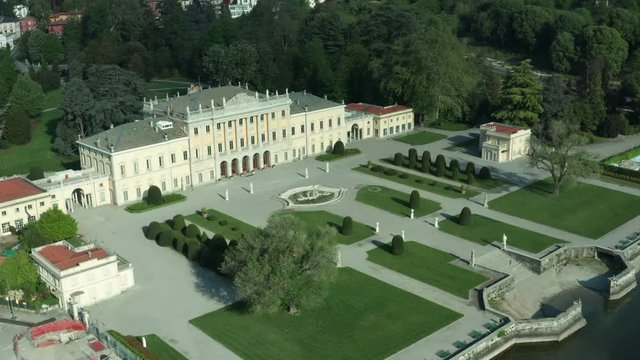 Villa Olmo, in Como, from Above