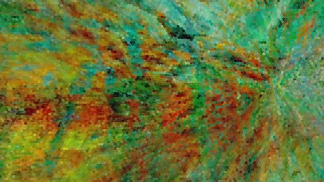 Fabulous Dreamlike Psychedelic Blur footage background of motion surface of trendy colorful original Abstraction Art pattern flow. Moving Seamless loop psychotherapy.