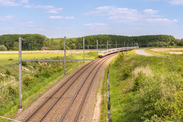 Obraz na płótnie Canvas The train tracks