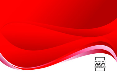 abstract red background. Wavy waves banner color line for web banner. vector abstract design