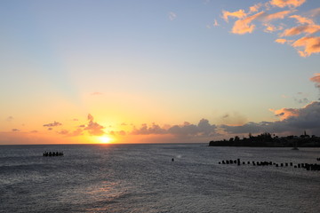 Fototapeta premium St Kitts sunset