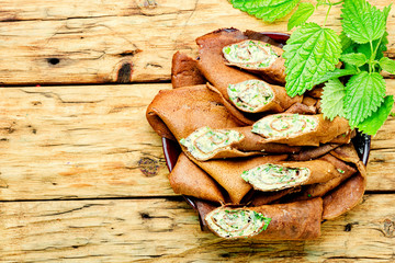 Delicious liver pancakes.