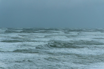 Raging southern New Zealand ocean
