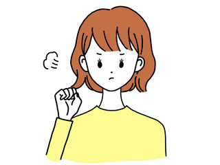 女性 怒る ポーズ