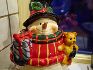 Creative colorful figurine of Santa Claus