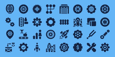 Fototapeta premium engine icon set