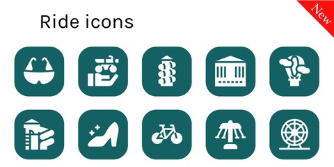ride icon set
