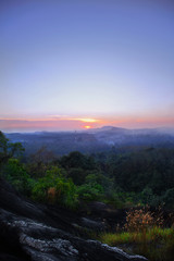 Beautiful Morning Light of Sunrise in Sri Lanka 