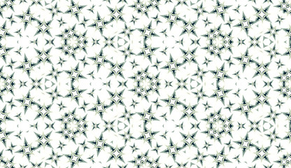 Seamless pattern. Geometric abstraction on white background. Color kaleidoscope. Useful as design element for texture and artistic compositions. - 352400794
