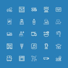 Editable 25 mixer icons for web and mobile