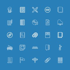 Editable 25 note icons for web and mobile