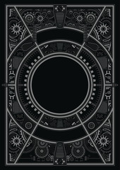 Retro mecha frame stock for poster event