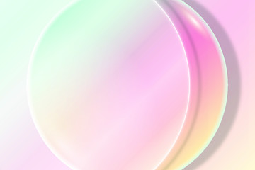 Colorful round frame design vector