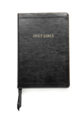 Holy Bible on white background