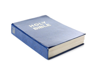 Holy Bible on white background