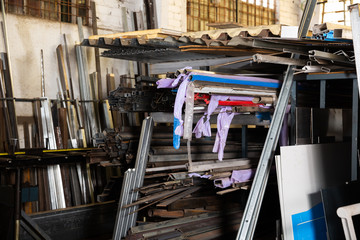 Interior of metalworking workshop