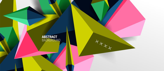 Trendy simple triangle abstract background, dynamic motion concept. Vector Illustration For Wallpaper, Banner, Background, Card, Book Illustration, landing page