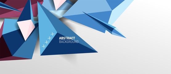 Trendy simple triangle abstract background, dynamic motion concept. Vector Illustration For Wallpaper, Banner, Background, Card, Book Illustration, landing page