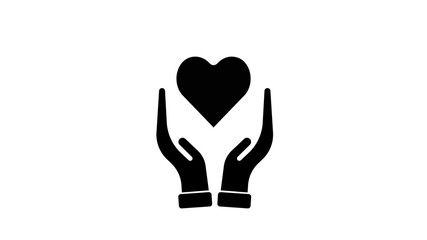 heart icon, medical signs on white background