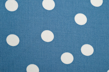 The staple fabric is gray-blue in white peas. Lightweight summer fabric.