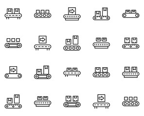 Flat line icon