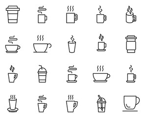 Cup line icon