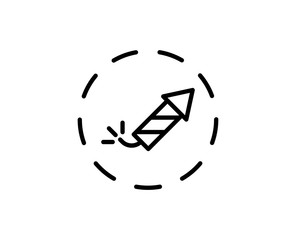 Flat line icon