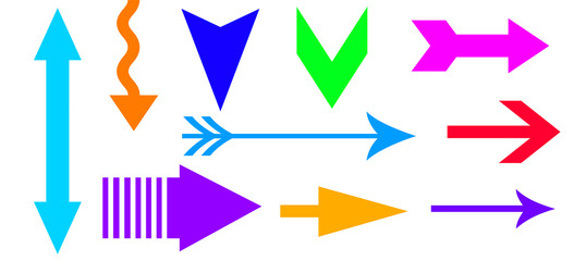 vector arrow icon set direction sign up down,isolated on white background