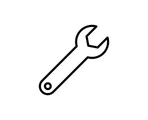 Wrench premium line icon.
