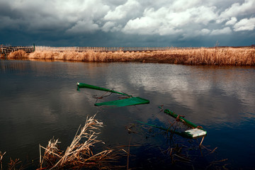 Rzeka Narew w Waniewie. Narwiański Park Narodowy. Polska Amazonia, Podlasie, Polska © podlaski49
