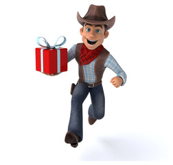 Fun Cowboy - 3D Illustration