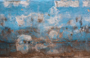 Abstract,Texture of old concrete wall, blue Cement textured abstract background, old wall with lichen, Vintage Dirty wall background