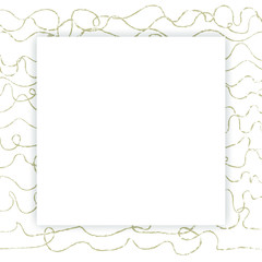 Blank square abstract frame vector