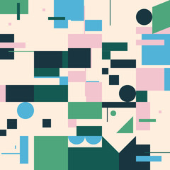 Bauhaus Abstract Vector Composition Design