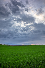 Storm outside the city