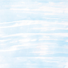 Obraz premium Watercolor background, Blue watercolour painting textured design on white paper background, Art abstract with copy space for banner, poster, wallpaper, backdrop