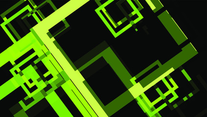 abstract green background with squares