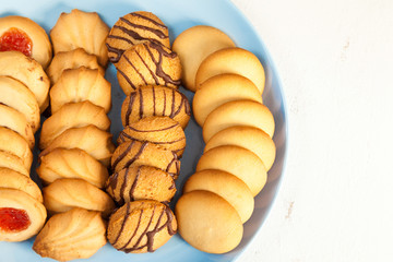 assorted tea pastes close-up form above