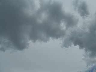 Nubes y cielo azul